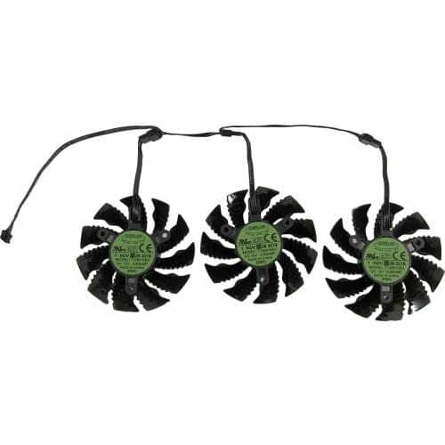 3PCS/Set 82MM PLD09215S12H T128015SU GPU Cooler Graphics Card Fans For GIGABYTE RX 6800 6900 XT GAMING Video As Replace