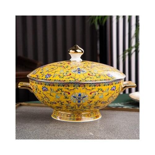 Jingdezhen ceramic bone china tableware dishes bowl plate soup spoon Western steak plate with DIY tableware