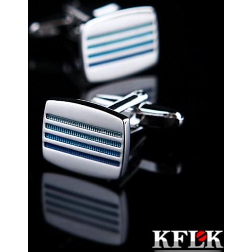 KFLK Jewelry french shirt cufflinks for mens designer Brand fashion Cuffs links Buttons High Quality Green Wedding guests