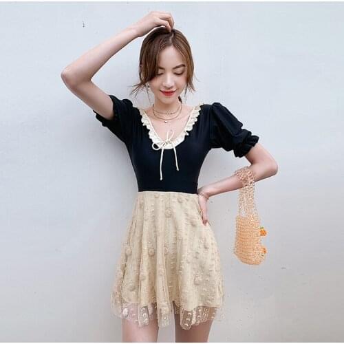 Bathing Suit Girls Swimsuit For Women Swim Wear Swimming Swimwear Two Pieces Plastic Feeling Lace Backless Accept