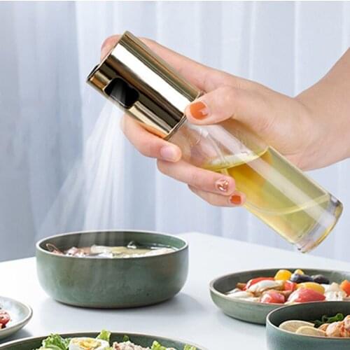Oil Spray Bottle Portable Olive Oil Soy Sauce Vinegar Sprayer Seasonings Injector Bottle Practical Kitchen Barbecue Tool