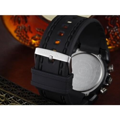 OHSEN AD0721 High Quality Black rubber silicone trap band