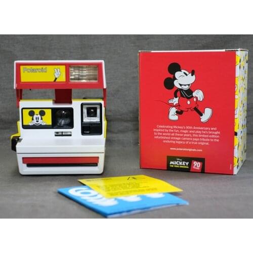 New Polaroid mickey Mickey 90th Anniversary Limited Edition 600 Series camera