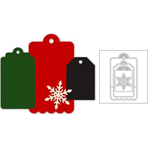 2020 New Rectangle Frame Nesting Tag Metal Cutting Dies For DIY Making Label Bookmark Greeting Card Paper Scrapbooking No Stamps