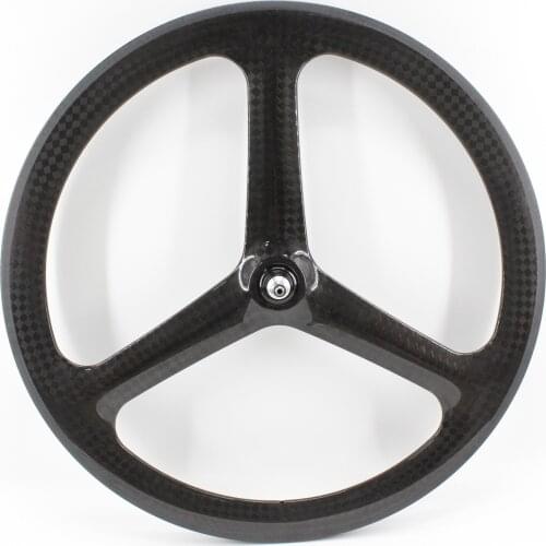 Newest 700C Road Fixed Gear bike matt 3K UD 12K full carbon bicycle Tri-spoke wheels tubular clincher tubeless rim Free shipping