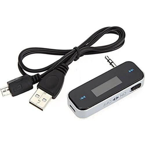 New Style Professional Wireless 3.5mm Car LCD Display Cable for iPhone 4S 5S 6 iPod Car Electronic Accessories Supplies Products