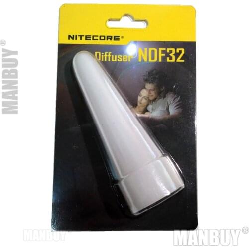 Wholesale NITECORE NDF32 mm Translucent White Diffuser Cone Traffic Wand Tip Lanterna Lamp Flashlight Accessories MH20GT/P20/R25