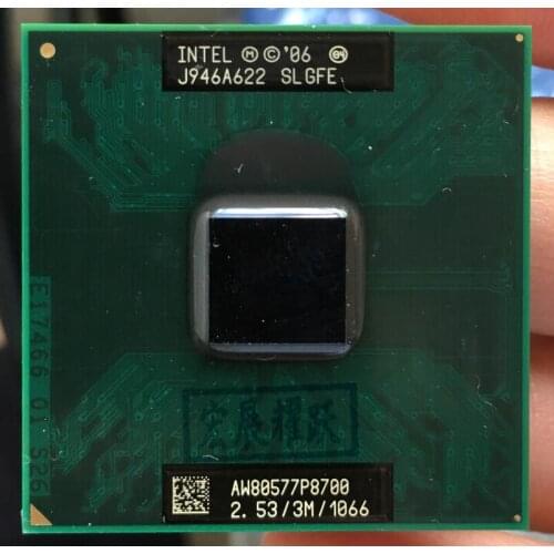 Intel Core 2 Duo P8700 CPU Laptop processor PGA 478 cpu 100% working properly
