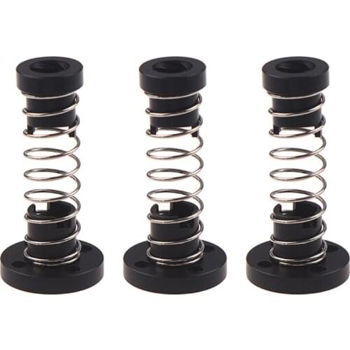 T8 Anti Backlash Spring Loaded Nut Elimination Gap Nut for 2mm/4mm/ 8mm Acme Threaded Rod Lead Screws DIY CNC 3D Printer Parts