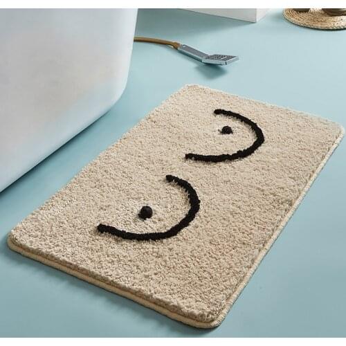 Fluffy Bathmat Funny Letters Bathroom Rug Bath Tub Side Carpet Function Entrance Mats Floor Mat Anti Slip Rugs Home Decor