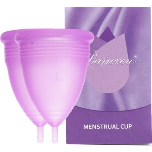 Deluxe Medical Grade Silicone Menstrua Cup Menstrual Period Cup Feminine Hygiene Menstrual Cup Women Lady for Menstrual Period