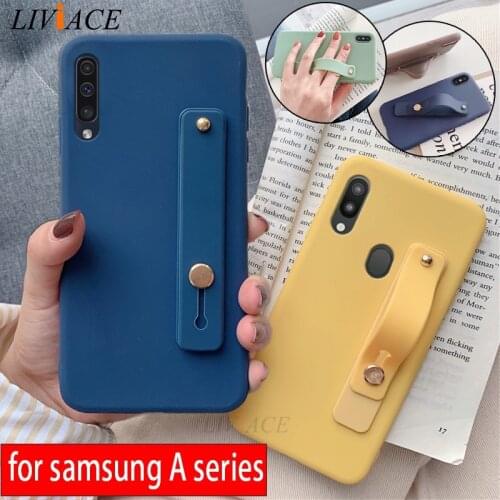Hand Band silicone case for samsung galaxy a50 a30 a31 a70 a40 a20 a21s m31 m20 m10 a7 2018 wrist band phone holder soft cover