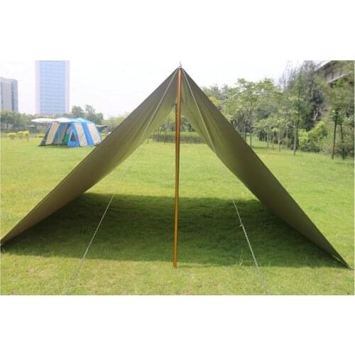 TECHTONGDA 4 Season Waterproof Cotton Canvas Yurt Bell Tent with Mosquito Screen Door &Windows