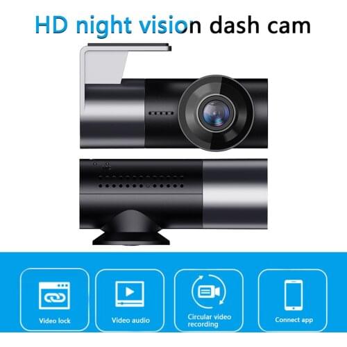 Car Dash Cam Recorder WIFI 1080P 170 Degree Angle HD Dashcam Car DVR Recording Device Cycle Hidden Recorder Phone Interconnect