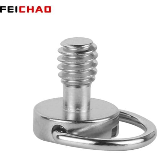 BGNing DSLR 1/4-20 Strap Screw D-Ring Camera Screw Mount 1/4" inch Quick Release Plate D Type Handle Screw Adapter Photography