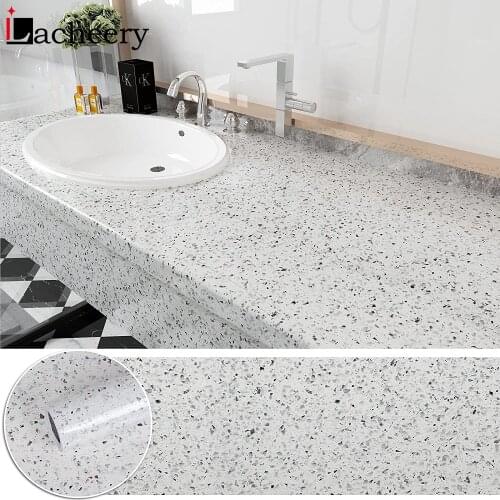Bathroom Kitchen Cabinets Marble Granite Sticker Waterproof Self-Adhesive Wallpaper Bedroom Furniture Renovation Decorative Film