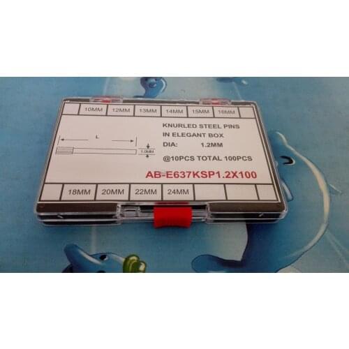 0.9/1.0/1.2mm Thick Stainless Steel Knurled Pressure Link Pin Assortment for Watch Repair