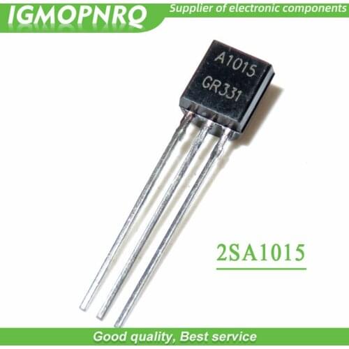 100pcs 2SA1015 A1015 TO-92 50V 0.15A NPN Gen Pur SS Bipolar Transistors - BJT new original