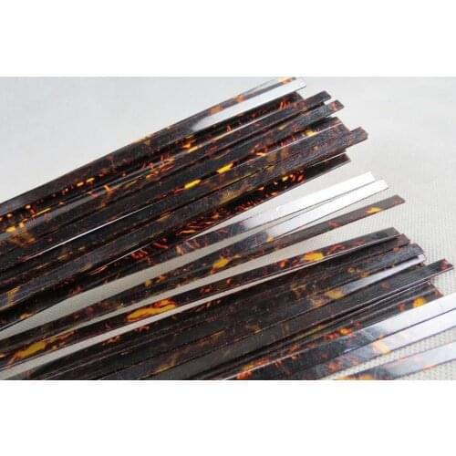 20STRIP TORTOISE SHELL CELLULOID BINDING,Measures2mm x1.5mm thick and1600mm long