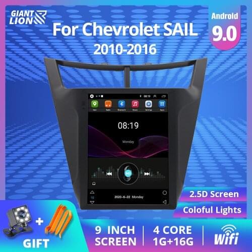 2DIN Android 9.0 Car Radio For Chevrolet SAIL 2015-2018 Car Multimedia Video Player GPS Navigation Audio SWC 2DIN DVD Player