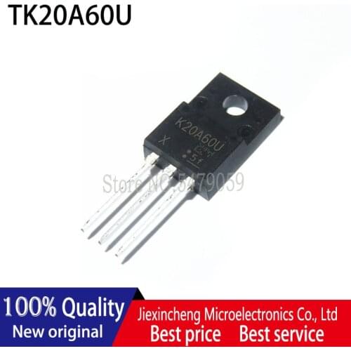 5PCS K20A60U K20A60 TK20A60U TO-220F 20A 600V MOSFET New original