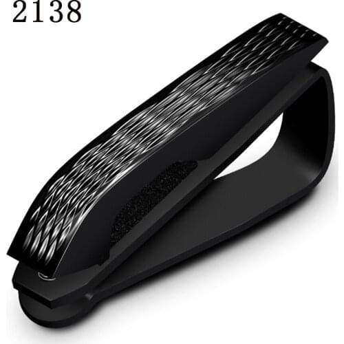 Car Sun Visor Sunglasses Holder Car Glasses Cases Fastener Cip Portable Ticket Card Clamp Car Styling ABS