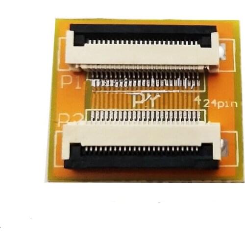 Free shipping 2PC Flexible Flat Cable FFC FPC 24P extension board With 0.5mm connector soldering adapter PCB board