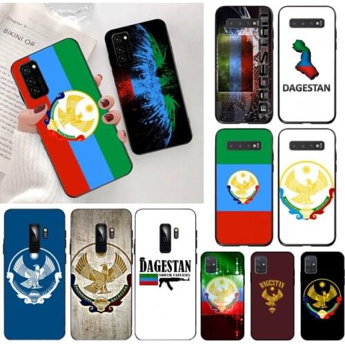 CUTEWANAN Dagestan National Flag Coat Of Arms Eagle Phone Case for Samsung S20 plus Ultra S6 S7 edge S8 S9 plus S10 5G lite 2020