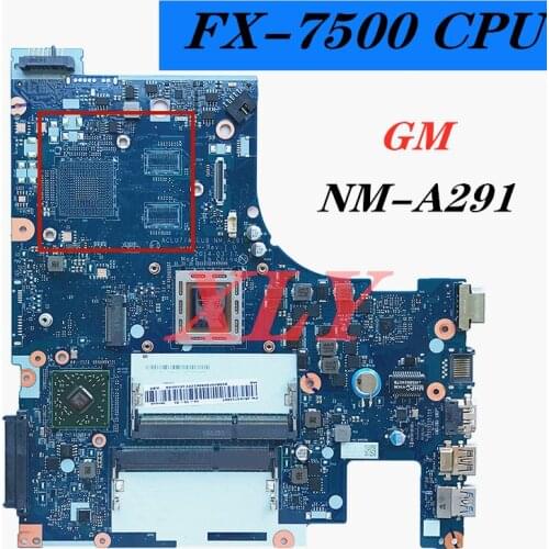 For Lenovo IdeaPad G50-75 G50-75M Z50-75 laptop motherboard, CPU FX-7500 GPU R6 M25 integrated graphics motherboard 100% fully