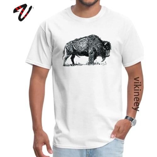 Manchester Buffalo Bison Familly Sketch Male Top T-shirts 2019 Discount Summer/Autumn O-Neck Venezuela Tops T Shirt T-Shirt