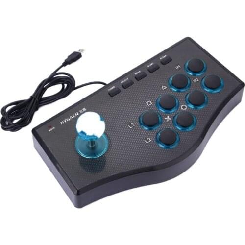 HOT-USB Wired Game Controller Game Rocker Arcade Joystick USBF Stick for PS3 Computer PC Gamepad Gaming Console