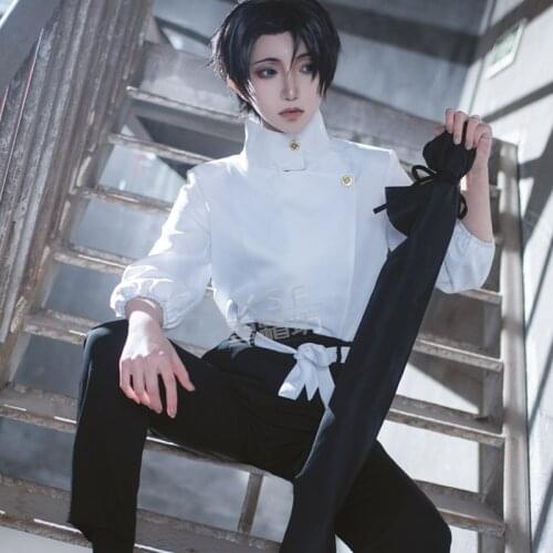 Anime Jujutsu Kaisen Otsukotsu Yuta Cosplay Costume Adult Fancy Suit Top Pants Belt Halloween Carnival Uniforms Custom Made