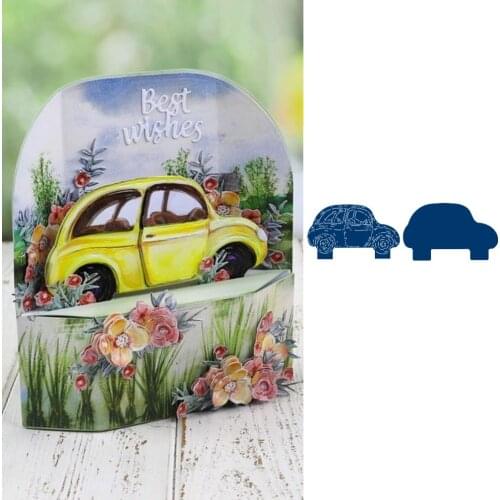 On The Road New Metal Cutting Dies Stamps Stencil For 2021 Scrapbook Diary Decoration Embossing Template Diy Greeting Card