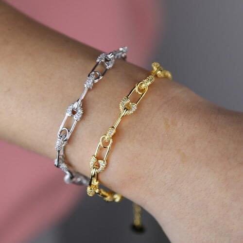 Delicate Fashion Classic Pin Bracelets & Bangles Jewelry Stainless Steel Pin Shape Bangles for Women Party Gift