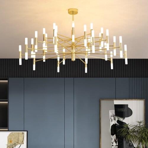 Nordic LED PendantLight Luxury Chandelier Modern Living Room Lamp Master Bedroom Dining Personalized indoor Light Fixture
