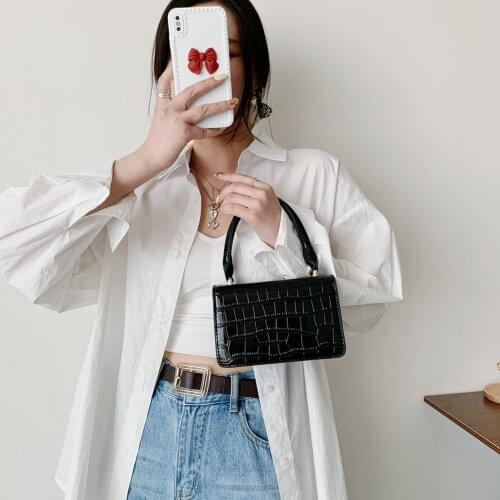 Chic Stone Pattern PU Leather Clutch Women Casual Solid Color Top-handle Pouch Female Tote Evening Bag Streetwear