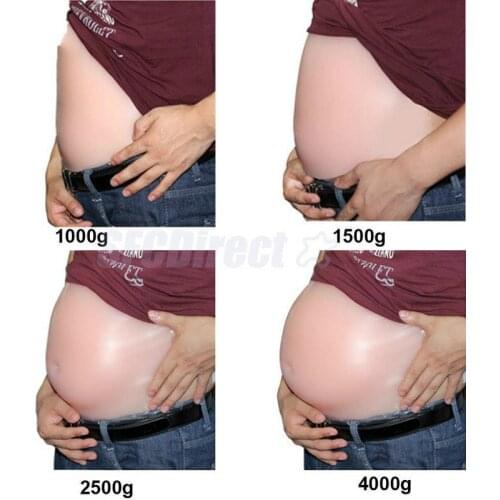 Silicone Baby Test Pregnancy Belly Bump Maternity Baby Belly Crossdress 1- 4kg Crossdresser Shemale Artificial Cosplay Latex
