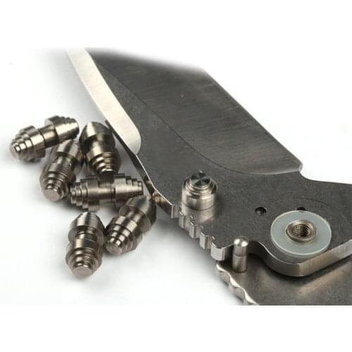 1piece DIY TI2 titanium alloy folding knife screw knife DIY Rivet Opening and closing nail/pushing nail