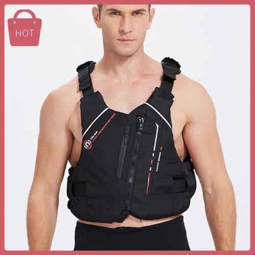 New Lifeguard Sea Life Jacket Professional PVC Outdoor Surf Life Vest Fly Fishing Weight Vest For Training Swimming Vest Swim