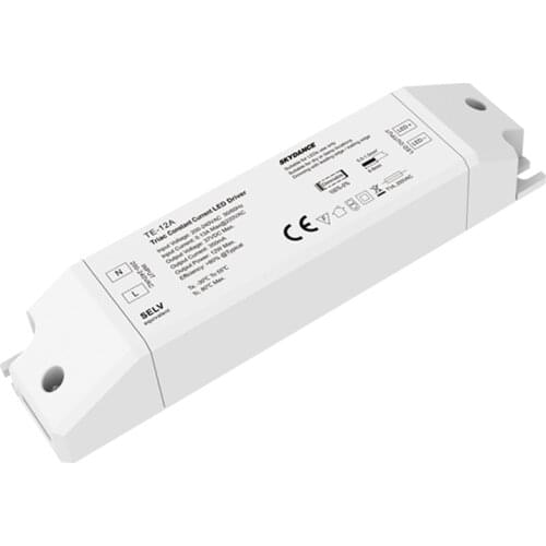 Led CC Triac Dimming Driver 200-240V Input,12W 350mA Output Constant Current ELV PWM DIP Push Switch Dimmable Power Driver