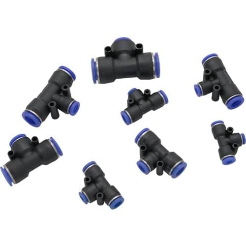 Slip lock Quick Tee Reducing Connectors Plastic Butt Joints Mist Cooling system Water supply Accessories Pneumatic Pipe Fittings