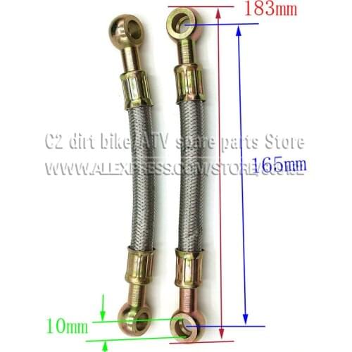 183MM Oil Hose tube for Dirt Pit bike Radiator COOLING cooler SCOOTER ATV Goped M10 BANJO