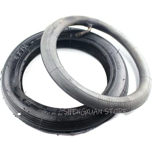 8x1 1/4 Pneumatic Wheel tyre Inner Tube 8" 8x1.25 Inflatable tires fits many gas electric scooters e-Bike 8 inch A-Folding Bike