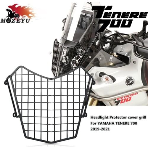 Tenere 700 Motorcycle Headlight Protector Guard Cover Grill For YAMAHA TENERE 700 2019 2020 2021 Stainless Steel Accessories