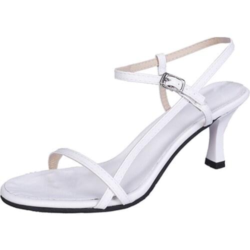 New Fashion Shoes Women Dresses For 2021 Wedge Summer Sandals Heeled Shoes Female Ladies White Black Red Size 35 36 37 38 39 40