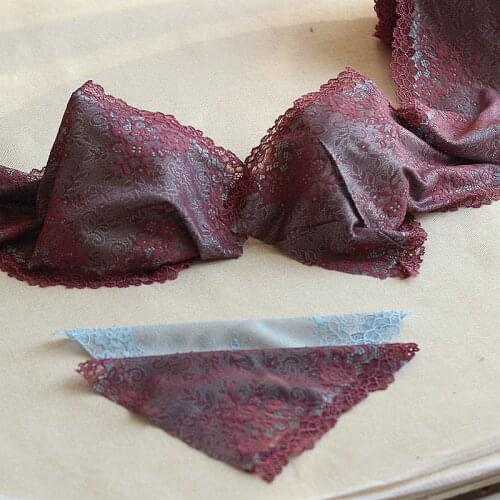 19cm wide 2 yds(1.82meters)/lot,2colors Handmade Hair Decoration Wide Elastic Stretch Lace Trim wedding dress skirt lace trim