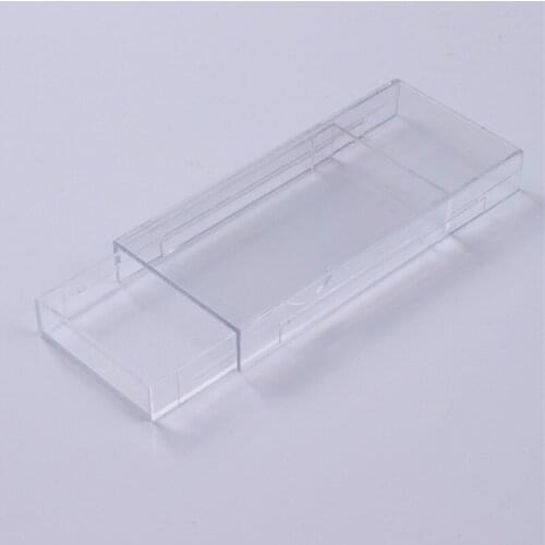 20pcs Acrylic Eyelashes Packing Box Slip Opening Drawer Design Eyelash Storage Box Cosmetic Eyelashes Empty Case Organizer