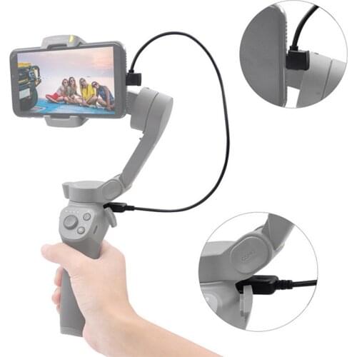 35CM Elbow Charging Cable Handheld Gimbal to Mobile Phone Cable for OSMO 3 OM4 Handheld Gimbal Camere Accessories