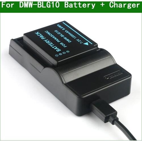 DMW-BLG10 BLE9 Digital Camera Battery + Charger For Panasonic DMC-TZ100 TZ101 TZ110 S6 ZS60 ZS100 ZS110 TX1 GX7 Mark II