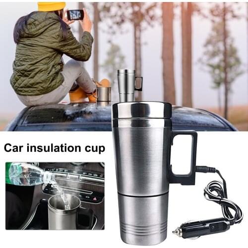 Car Kettle Electric Safe Removable Travel USB Heating Cup Stainless Steel Inner Tank And Electric Kettle Car Accessories